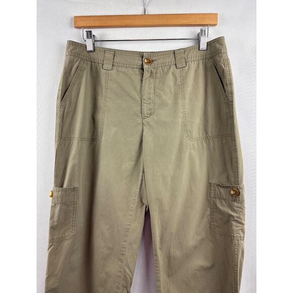 Dockers Womens Size 10 Cargo Pants 100% Cotton Khaki Casual Style - Picture 1 of 6